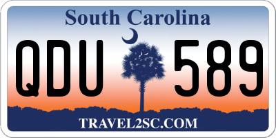 SC license plate QDU589