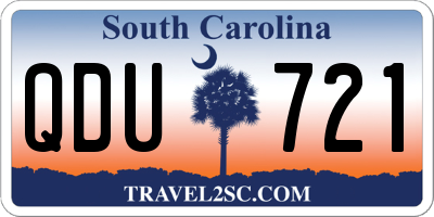 SC license plate QDU721