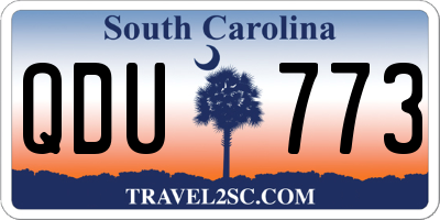 SC license plate QDU773