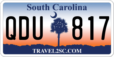 SC license plate QDU817