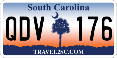SC license plate QDV176