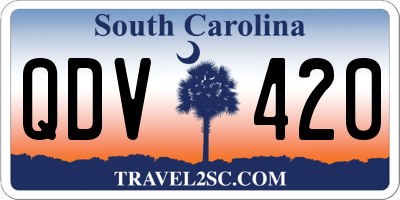 SC license plate QDV420