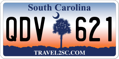 SC license plate QDV621