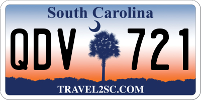 SC license plate QDV721
