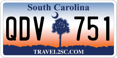 SC license plate QDV751