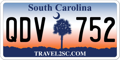 SC license plate QDV752