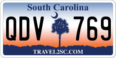 SC license plate QDV769