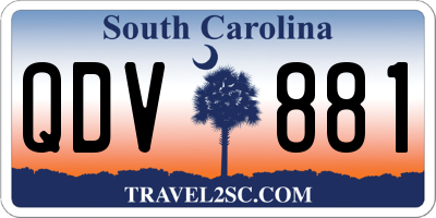 SC license plate QDV881