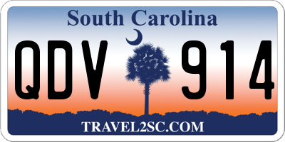 SC license plate QDV914