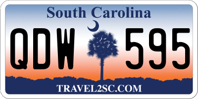 SC license plate QDW595