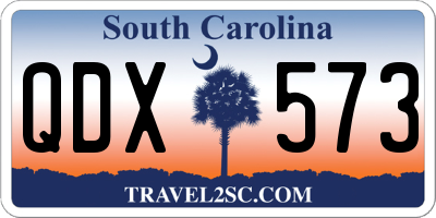 SC license plate QDX573
