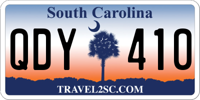 SC license plate QDY410