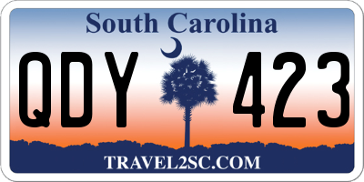 SC license plate QDY423