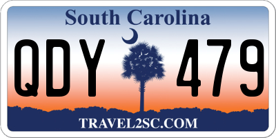 SC license plate QDY479