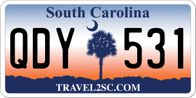 SC license plate QDY531