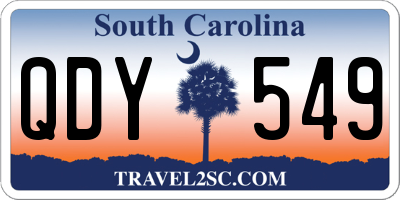 SC license plate QDY549