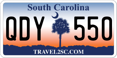 SC license plate QDY550