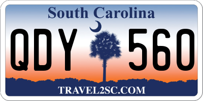 SC license plate QDY560