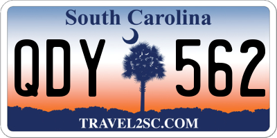 SC license plate QDY562