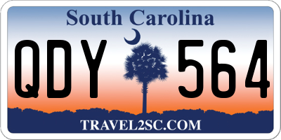 SC license plate QDY564