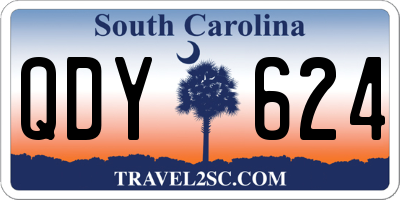 SC license plate QDY624