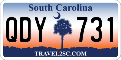 SC license plate QDY731