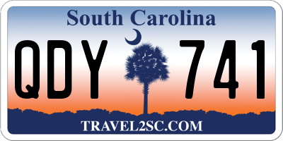 SC license plate QDY741
