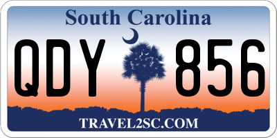 SC license plate QDY856