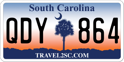SC license plate QDY864