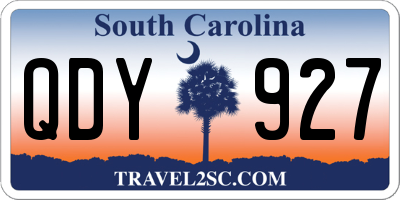 SC license plate QDY927