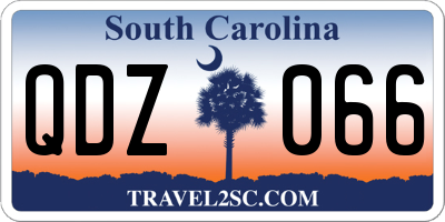 SC license plate QDZ066