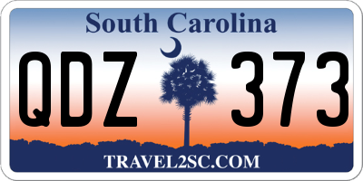 SC license plate QDZ373