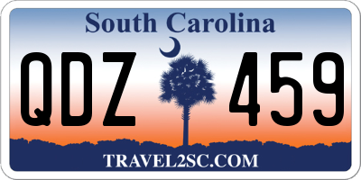 SC license plate QDZ459
