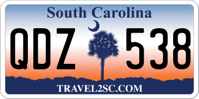 SC license plate QDZ538