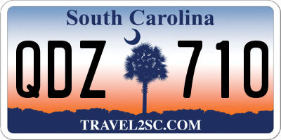 SC license plate QDZ710