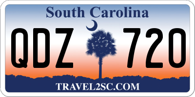 SC license plate QDZ720