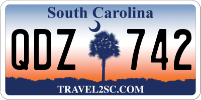 SC license plate QDZ742