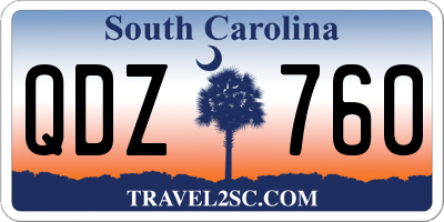 SC license plate QDZ760