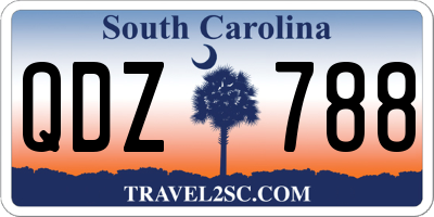 SC license plate QDZ788