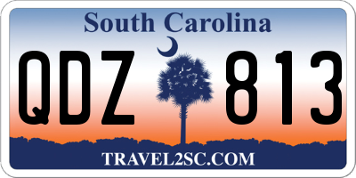 SC license plate QDZ813