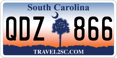SC license plate QDZ866