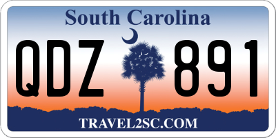SC license plate QDZ891