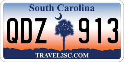 SC license plate QDZ913