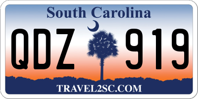 SC license plate QDZ919