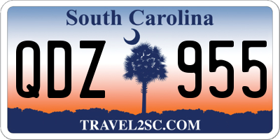 SC license plate QDZ955