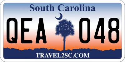 SC license plate QEA048