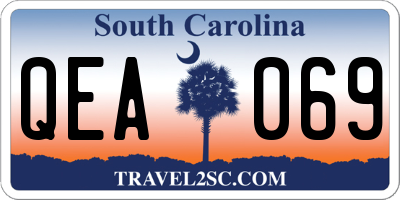 SC license plate QEA069