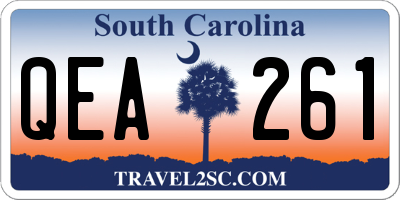 SC license plate QEA261