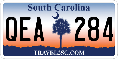 SC license plate QEA284