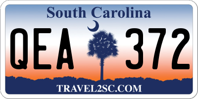 SC license plate QEA372